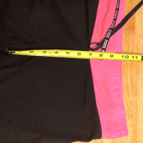 🎀 Pink VICTORIAS SECRET Black Legging Pink PANT M - Picture 11 of 15